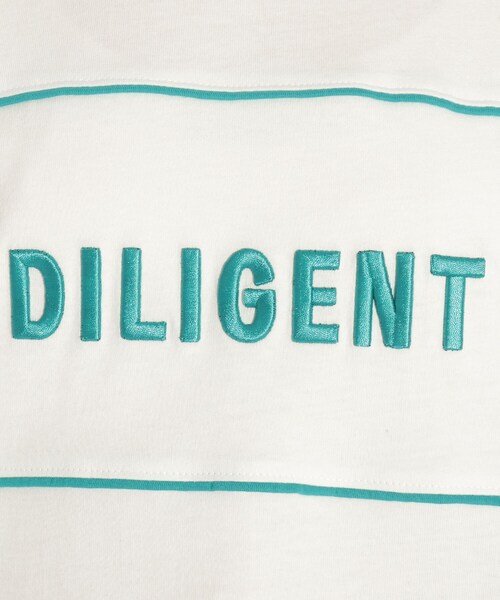 PINK-latte（ピンクラテ）の「◆【コットン100％】3DロゴししゅうTシャツ（Tシャツ/カットソー・キッズ・ブルー/オフホワイト/ベビーピンク/チャコールグレー・14/15 /16）」の21枚目の写真