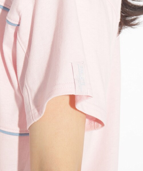 PINK-latte（ピンクラテ）の「◆【コットン100％】3DロゴししゅうTシャツ（Tシャツ/カットソー・キッズ・ブルー/オフホワイト/ベビーピンク/チャコールグレー・14/15 /16）」の14枚目の写真