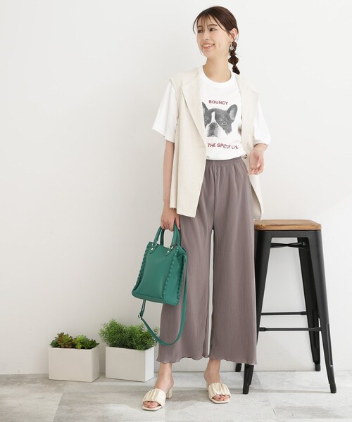 Cutie Blonde（キューティーブロンド）の「◆【S-L】アニマルプリントTシャツ（Tシャツ/カットソー・レディース・ブラック/オフホワイト/グリーン/ベージュ系その他3/ホワイト系3/ピンク系・01/02/03）」の15枚目の写真