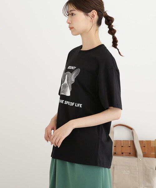 Cutie Blonde（キューティーブロンド）の「◆【S-L】アニマルプリントTシャツ（Tシャツ/カットソー・レディース・ブラック/オフホワイト/グリーン/ベージュ系その他3/ホワイト系3/ピンク系・01/02/03）」の21枚目の写真