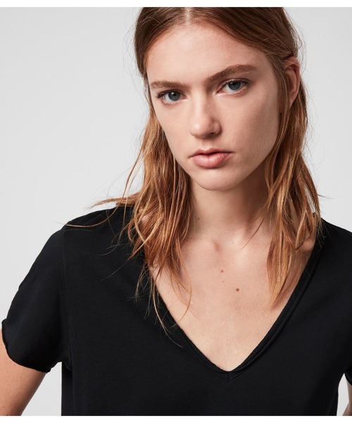 ALLSAINTS（オールセインツ）の「EMELYN TONIC T-SHIRT | EMELYN トニック Tシャツ（Tシャツ/カットソー・レディース・ブラック・M/L/S/XS）」の8枚目の写真