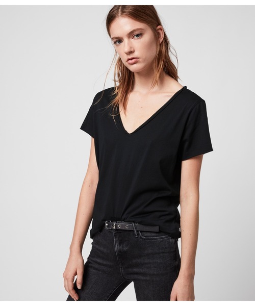 ALLSAINTS（オールセインツ）の「EMELYN TONIC T-SHIRT | EMELYN トニック Tシャツ（Tシャツ/カットソー・レディース・ブラック・M/L/S/XS）」の10枚目の写真