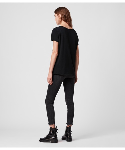 ALLSAINTS（オールセインツ）の「EMELYN TONIC T-SHIRT | EMELYN トニック Tシャツ（Tシャツ/カットソー・レディース・ブラック・M/L/S/XS）」の12枚目の写真