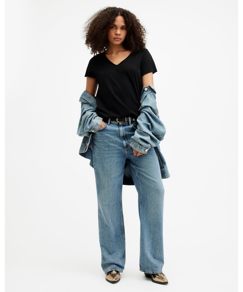 ALLSAINTS（オールセインツ）の「EMELYN TONIC T-SHIRT | EMELYN トニック Tシャツ（Tシャツ/カットソー・レディース・ブラック・M/L/S/XS）」の7枚目の写真
