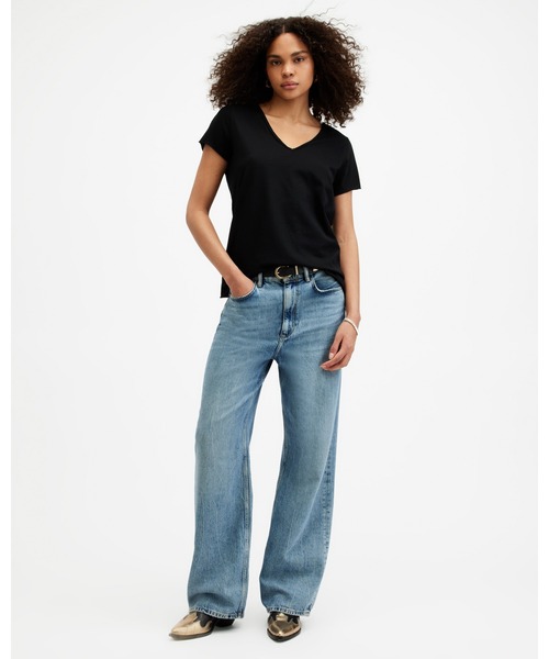 ALLSAINTS（オールセインツ）の「EMELYN TONIC T-SHIRT | EMELYN トニック Tシャツ（Tシャツ/カットソー・レディース・ブラック・M/L/S/XS）」の5枚目の写真