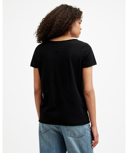 ALLSAINTS（オールセインツ）の「EMELYN TONIC T-SHIRT | EMELYN トニック Tシャツ（Tシャツ/カットソー・レディース・ブラック・M/L/S/XS）」の4枚目の写真
