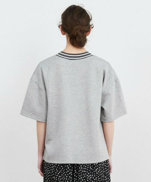 FRAPBOIS（フラボア）の「DBカット（Tシャツ/カットソー・レディース・ネイビー/トップグレー・1/2）」の4枚目の写真