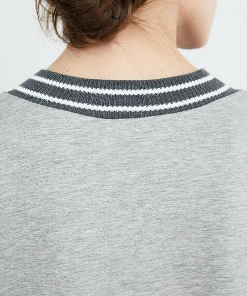 FRAPBOIS（フラボア）の「DBカット（Tシャツ/カットソー・レディース・ネイビー/トップグレー・1/2）」の9枚目の写真