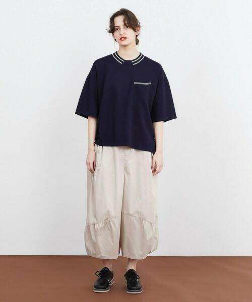 FRAPBOIS（フラボア）の「DBカット（Tシャツ/カットソー・レディース・ネイビー/トップグレー・1/2）」の18枚目の写真