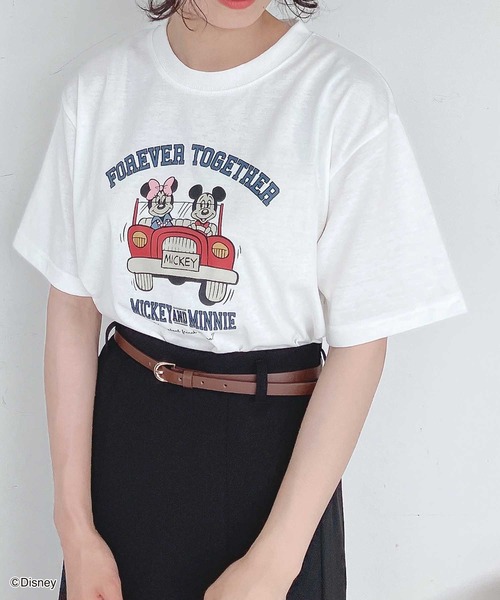 ミッキー ミニー ドライブｔシャツ Disney ディズニー Tシャツ カットソー As Know As Plus アズノゥアズプラス のファッション通販 Zozotown