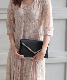 PREFERIR（プレフェリール）の「V字プレート 3WAY 結婚式 パーティー オケージョン クラッチバッグ（クラッチバッグ）」