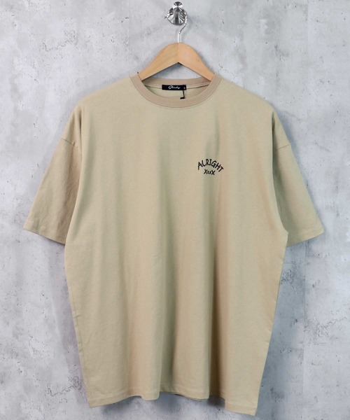SHISKY（シスキー）の「ビッグシルエットプリントTシャツ（Tシャツ/カットソー・メンズ・ブラック/ベージュ/オフホワイト/ミント/ラベンダー/ホワイト系/ホワイト系1/ブラック系/ブラック系1・M/L/XL）」の7枚目の写真