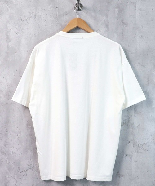 SHISKY（シスキー）の「ビッグシルエットプリントTシャツ（Tシャツ/カットソー・メンズ・ブラック/ベージュ/オフホワイト/ミント/ラベンダー/ホワイト系/ホワイト系1/ブラック系/ブラック系1・M/L/XL）」の17枚目の写真