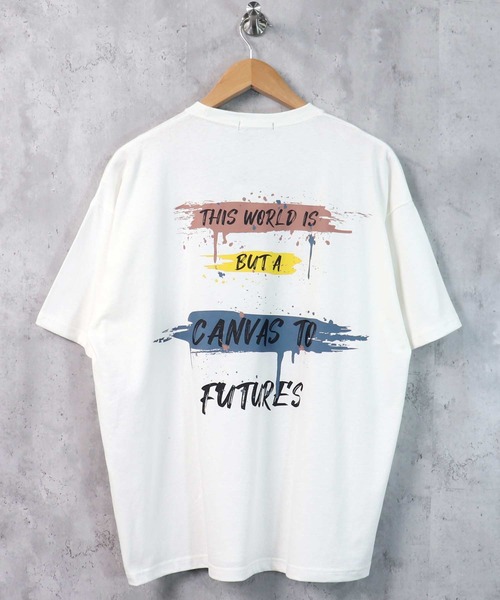 SHISKY（シスキー）の「ビッグシルエットプリントTシャツ（Tシャツ/カットソー・メンズ・ブラック/ベージュ/オフホワイト/ミント/ラベンダー/ホワイト系/ホワイト系1/ブラック系/ブラック系1・M/L/XL）」の12枚目の写真