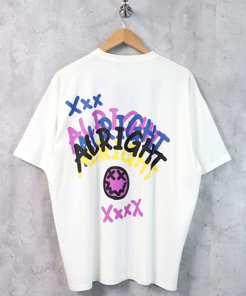 SHISKY（シスキー）の「ビッグシルエットプリントTシャツ（Tシャツ/カットソー・メンズ・ブラック/ベージュ/オフホワイト/ミント/ラベンダー/ホワイト系/ホワイト系1/ブラック系/ブラック系1・M/L/XL）」の15枚目の写真
