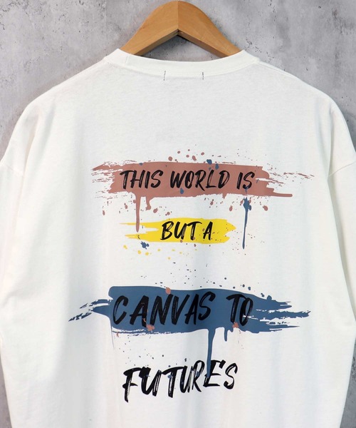 SHISKY（シスキー）の「ビッグシルエットプリントTシャツ（Tシャツ/カットソー・メンズ・ブラック/ベージュ/オフホワイト/ミント/ラベンダー/ホワイト系/ホワイト系1/ブラック系/ブラック系1・M/L/XL）」の11枚目の写真