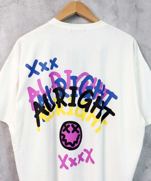 SHISKY（シスキー）の「ビッグシルエットプリントTシャツ（Tシャツ/カットソー・メンズ・ブラック/ベージュ/オフホワイト/ミント/ラベンダー/ホワイト系/ホワイト系1/ブラック系/ブラック系1・M/L/XL）」の14枚目の写真