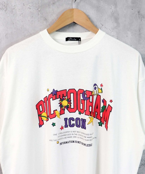 SHISKY（シスキー）の「ビッグシルエットプリントTシャツ（Tシャツ/カットソー・メンズ・ブラック/ベージュ/オフホワイト/ミント/ラベンダー/ホワイト系/ホワイト系1/ブラック系/ブラック系1・M/L/XL）」の16枚目の写真