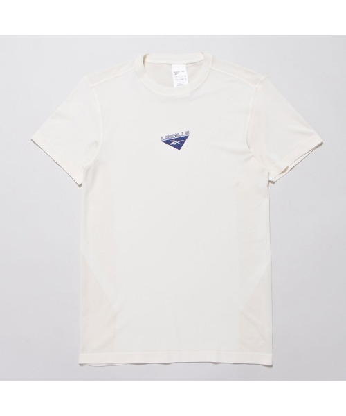 Reebok(リーボック)の「レズミルズR Myoknit Tシャツ / Les MillsR Myoknit T-Shirt(Tシャツ/カットソー・メンズ・ホワイト・X-LARGE/XXX-LARGE/MEDIUM/X-SMALL)」の1枚目の写真