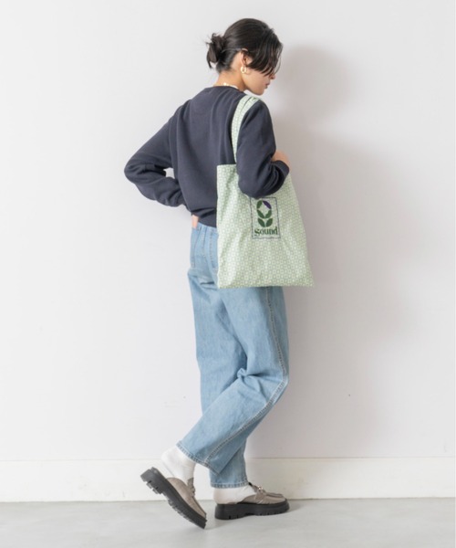 Casselini(キャセリーニ)の「Casselini(キャセリーニ)ジオメトリック刺繍トート(トートバッグ・レディース・ブラック/ピンク/ブルー・FREE)」の6枚目の写真