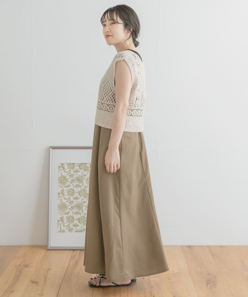 ITEMS URBANRESEARCH(アイテムズ アーバンリサーチ)の「ニットベストセットTシャツ(Tシャツ/カットソー・レディース・オレンジ/ブラック/オフホワイト・FREE)」の10枚目の写真