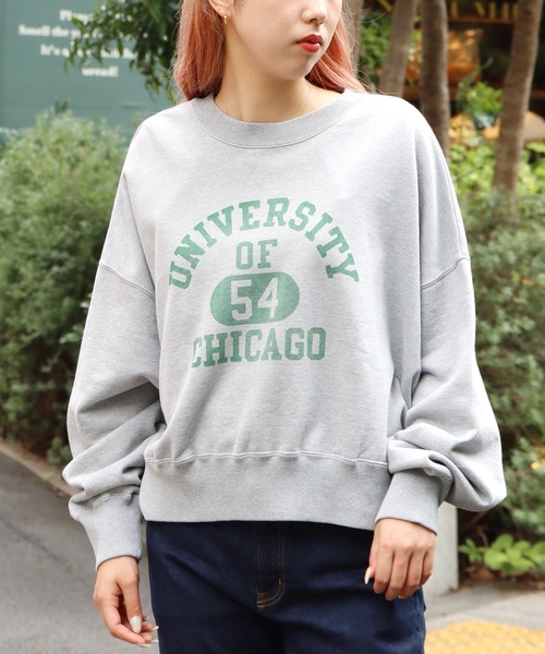 R JUBILEE(アールジュビリー)の「R JUBILEE/アール ジュビリー RJ BASIC PRINT SWEAT スウェット(スウェット・レディース・ヘザーグレー/エンジ/セージグリーン・FREE)」の9枚目の写真
