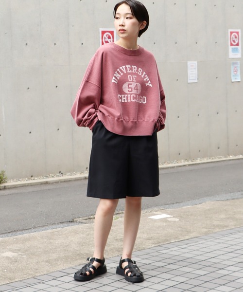R JUBILEE(アールジュビリー)の「R JUBILEE/アール ジュビリー RJ BASIC PRINT SWEAT スウェット(スウェット・レディース・ヘザーグレー/エンジ/セージグリーン・FREE)」の17枚目の写真