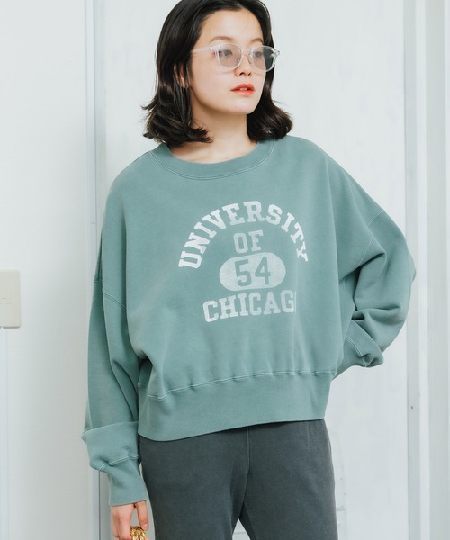 R JUBILEE(アールジュビリー)の「R JUBILEE/アール ジュビリー RJ BASIC PRINT SWEAT スウェット(スウェット・レディース・ヘザーグレー/エンジ/セージグリーン・FREE)」の19枚目の写真