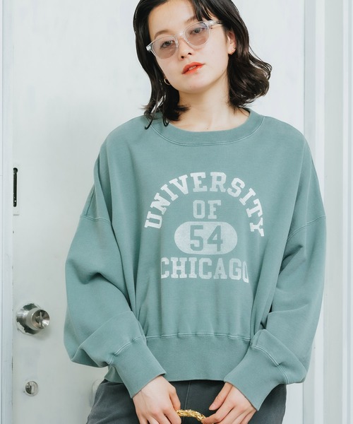 R JUBILEE(アールジュビリー)の「R JUBILEE/アール ジュビリー RJ BASIC PRINT SWEAT スウェット(スウェット・レディース・ヘザーグレー/エンジ/セージグリーン・FREE)」の22枚目の写真