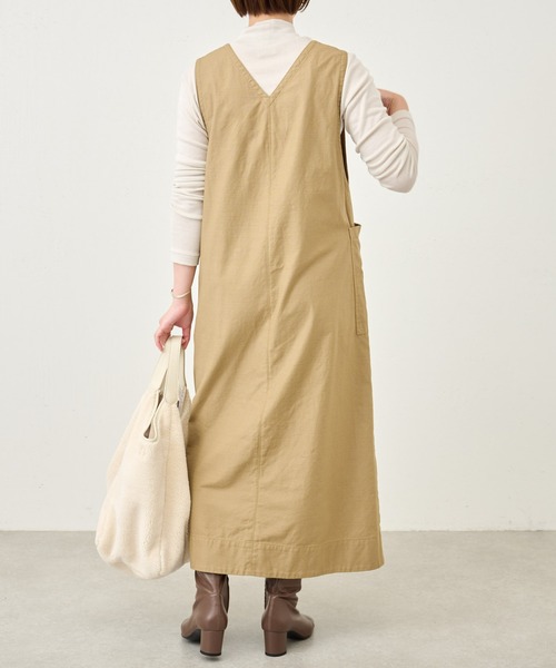 【美品】BEARDSLEY ビアズリー カラーネップジャンパースカート　０サイズ BEARDSLEY（ビアズリー）の「カラーネップジャンパースカート