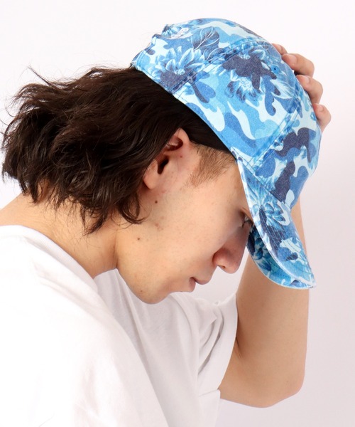 LRG（エルアールジー）の「LRG アニマル キリン刺繍キャップ（キャップ・メンズ・ブルー系その他・FREE）」の7枚目の写真