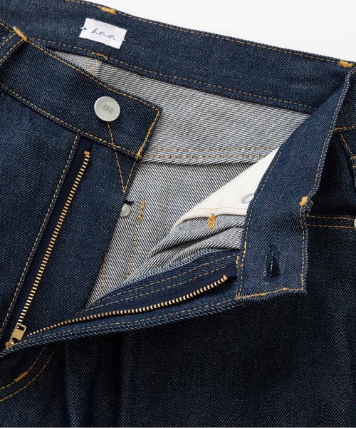 SEA（シー）の「藍染 セルヴィッチ ワサビデニム（デニムパンツ・レディース・ネイビー・1/0）」の9枚目の写真