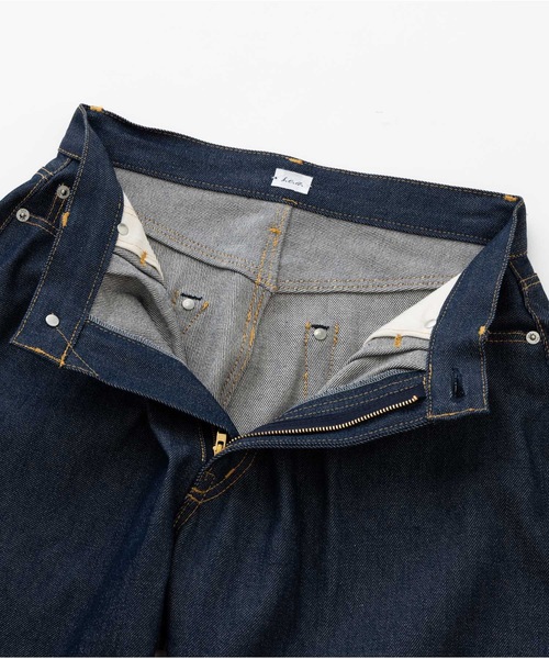 SEA（シー）の「藍染 セルヴィッチ ワサビデニム（デニムパンツ・レディース・ネイビー・1/0）」の10枚目の写真