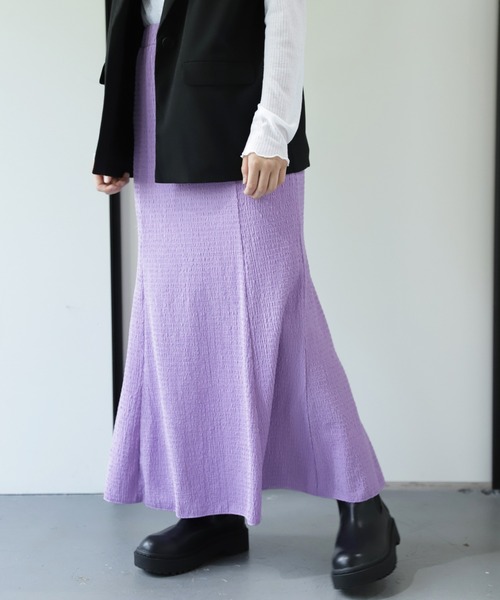 GLOBAL WORK(グローバルワーク)の「マーメイドスカート/AND YUA ANY/347899(スカート・キッズ・ブラック/パープル系その他5・150cm/160cm)」の1枚目の写真