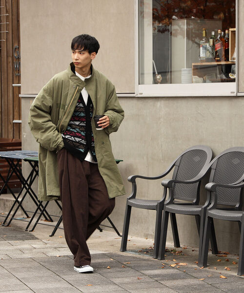 BEAMS HEART（ビームスハート）の「BEAMS HEART / アソート レトロ ビッグ カーディガン（カーディガン/ボレロ・メンズ・ベージュ/ネイビー/ブラック系その他/ブラック系その他2・SMALL/MEDIUM/LARGE）」の21枚目の写真