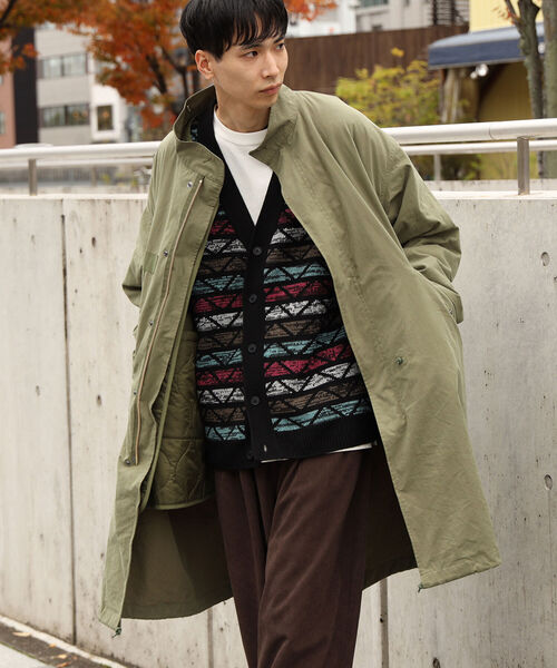 BEAMS HEART（ビームスハート）の「BEAMS HEART / アソート レトロ ビッグ カーディガン（カーディガン/ボレロ・メンズ・ベージュ/ネイビー/ブラック系その他/ブラック系その他2・SMALL/MEDIUM/LARGE）」の12枚目の写真