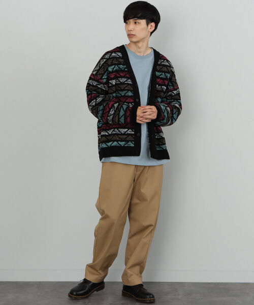 BEAMS HEART（ビームスハート）の「BEAMS HEART / アソート レトロ ビッグ カーディガン（カーディガン/ボレロ・メンズ・ベージュ/ネイビー/ブラック系その他/ブラック系その他2・SMALL/MEDIUM/LARGE）」の6枚目の写真