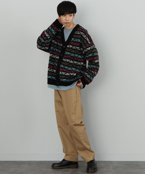 BEAMS HEART（ビームスハート）の「BEAMS HEART / アソート レトロ ビッグ カーディガン（カーディガン/ボレロ・メンズ・ベージュ/ネイビー/ブラック系その他/ブラック系その他2・SMALL/MEDIUM/LARGE）」の22枚目の写真