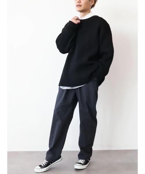 CRAFT STANDARD BOUTIQUE(クラフトスタンダードブティック)の「ライトニットリブBIGプルオーバー *◆(ニット/セーター・メンズ・ブラック/アイボリー/モカ・LL/M/L)」の19枚目の写真
