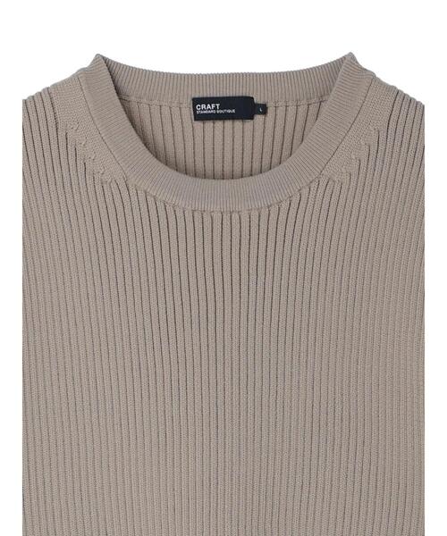CRAFT STANDARD BOUTIQUE(クラフトスタンダードブティック)の「ライトニットリブBIGプルオーバー *◆(ニット/セーター・メンズ・ブラック/アイボリー/モカ・LL/M/L)」の14枚目の写真