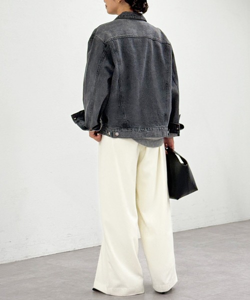 RIVE DROITE（リヴドロワ）の「羽織るだけでサマになる！/MONN.:.  デニムジャケット（デニムジャケット・レディース・ブルー/ブルー系その他/ブラック・FREE）」の22枚目の写真