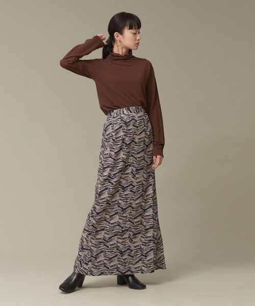 NOMINE（ノミネ）の「オリジナルプリントマーメイドマキシスカート（スカート・レディース・ブラウン/グリーン/グレイッシュベージュ・S/M）」の9枚目の写真