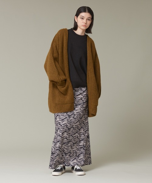 NOMINE（ノミネ）の「オリジナルプリントマーメイドマキシスカート（スカート・レディース・ブラウン/グリーン/グレイッシュベージュ・S/M）」の8枚目の写真