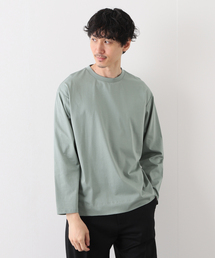 シルキー コットン 長袖 Tシャツ