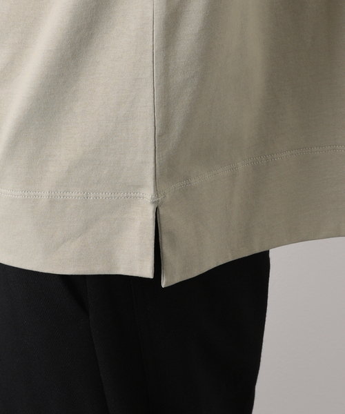 EDIFICE SELECT(エディフィスセレクト)の「シルキー コットン 長袖 Tシャツ(Tシャツ/カットソー・メンズ・ホワイト/チャコールグレー/ベージュ/ライトグリーン・MEDIUM/LARGE)」の18枚目の写真
