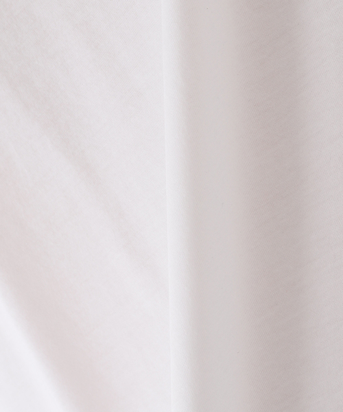 EDIFICE SELECT(エディフィスセレクト)の「シルキー コットン 長袖 Tシャツ(Tシャツ/カットソー・メンズ・ホワイト/チャコールグレー/ベージュ/ライトグリーン・MEDIUM/LARGE)」の6枚目の写真