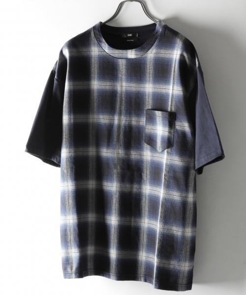 HARE（ハレ）の「フハクキリカエガラプルオーバー(HARE)（Tシャツ/カットソー・メンズ・ホワイト/ブラック/ネイビー/ダークネイビー/ブラック系その他/ダークブルー・SMALL/MEDIUM）」の7枚目の写真