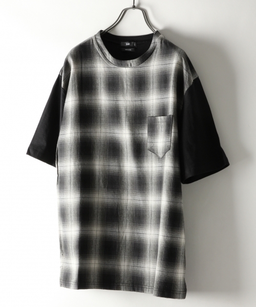 HARE（ハレ）の「フハクキリカエガラプルオーバー(HARE)（Tシャツ/カットソー・メンズ・ホワイト/ブラック/ネイビー/ダークネイビー/ブラック系その他/ダークブルー・SMALL/MEDIUM）」の3枚目の写真