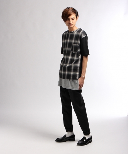 HARE（ハレ）の「フハクキリカエガラプルオーバー(HARE)（Tシャツ/カットソー・メンズ・ホワイト/ブラック/ネイビー/ダークネイビー/ブラック系その他/ダークブルー・SMALL/MEDIUM）」の9枚目の写真