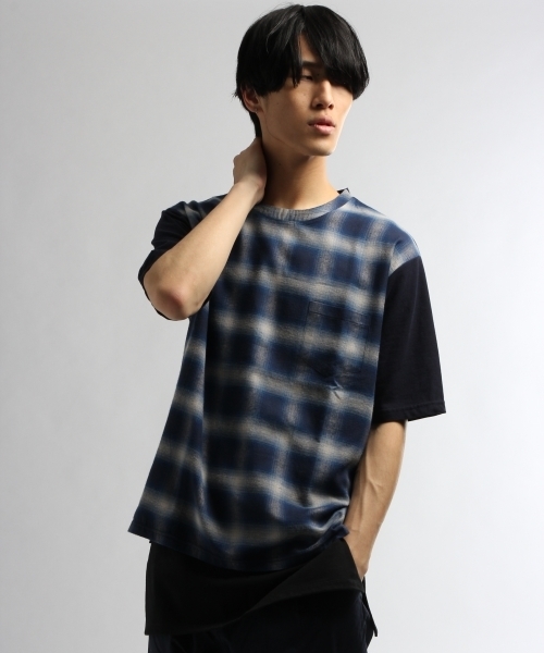 HARE（ハレ）の「フハクキリカエガラプルオーバー(HARE)（Tシャツ/カットソー・メンズ・ホワイト/ブラック/ネイビー/ダークネイビー/ブラック系その他/ダークブルー・SMALL/MEDIUM）」の19枚目の写真